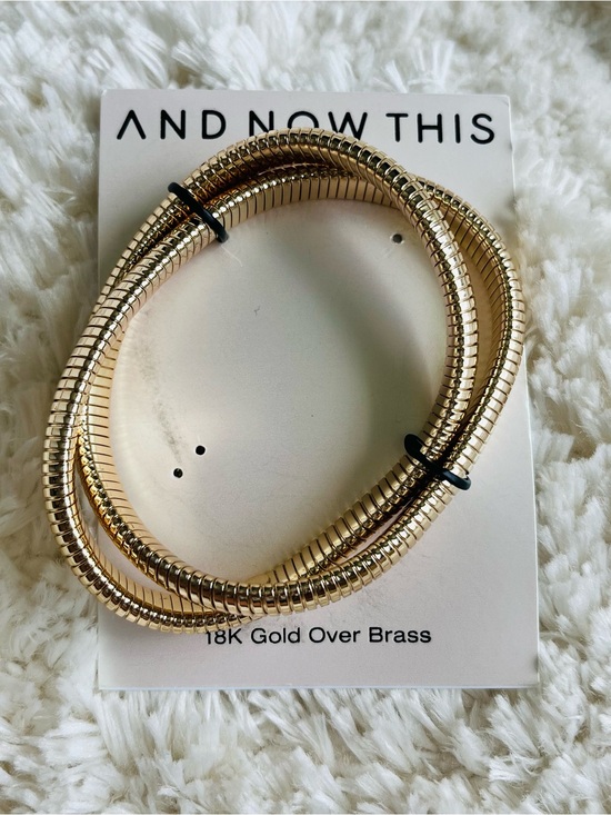 And Now This Jewelry - And Now This Interlocking Double Twisted Stretch Bracelet